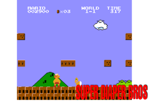 Super Diaper Bros (SMB1 Hack) Cover